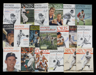 1950s AND 1960s BASEBALL SIGNED SPORTS ILLUSTRATED GROUP OF 19