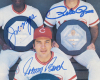 CINCINNATI REDS SIGNED PHOTOGRAPHS AND PUBLICATIONS GROUP OF NINE - 9