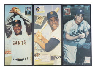 ALL TIME BASEBALL GREATS MAGAZINE SIGNED FOLD-OUTS GROUP OF 16