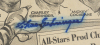 BASEBALL PLAYERS SIGNED THE SPORTING NEWS GROUP OF 48 - 16