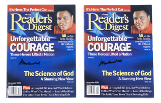 MUHAMMAD ALI SIGNED READER'S DIGEST PAIR