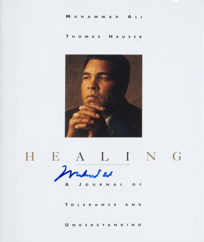 MUHAMMAD ALI SIGNED HEALING BOOK