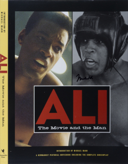 MUHAMMAD TWICE ALI SIGNED ALI: THE MOVIE AND THE MAN BOOK