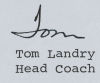 TOM LANDRY SIGNED DALLAS COWBOYS LETTERS AND TRADING CARD - 4