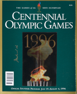 MUHAMMAD ALI SIGNED 1996 SUMMER OLYMPICS SOUVENIR PROGRAM