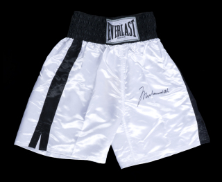 MUHAMMAD ALI SIGNED BOXING TRUNKS