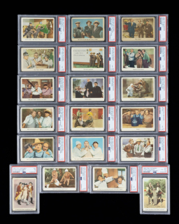 1959 THREE STOOGES PSA GRADED CARD GROUP OF 19