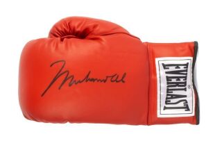 MUHAMMAD ALI SIGNED LARGE SIGNATURE BOXING GLOVE