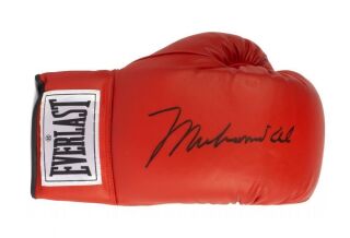 MUHAMMAD ALI SIGNED LARGE SIGNATURE BOXING GLOVE