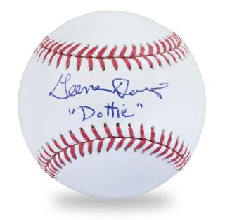 GEENA DAVIS SIGNED AND INSCRIBED BASEBALL