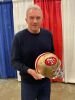 JOE MONTANA, DWIGHT CLARK, JOHN TAYLOR AND VIN SCULLY SIGNED "THE CATCH" AND "THE DRIVE" PLAY DIAGRAMMED SAN FRANCISCO 49ERS FULL-SIZE HELMET - 2