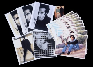 DAVID COPPERFIELD SIGNED PHOTOGRAPHS GROUP OF 14