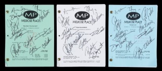 MELROSE PLACE SEASON FIVE 1996 SIGNED SHOW SCRIPTS GROUP OF THREE
