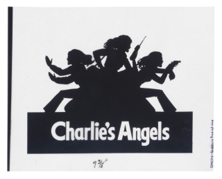 CHARLIE'S ANGELS PRODUCTION USED TITLE LOGO CEL