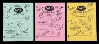 MELROSE PLACE 1995 SIGNED SHOW SCRIPTS GROUP OF THREE