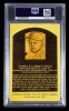 JIMMIE FOXX SIGNED BASEBALL HALL OF FAME PLAQUE POSTCARD - PSA AUTHENTIC - 2