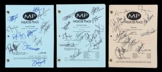 MELROSE PLACE SEASON 4 & 5 1996 SIGNED SHOW SCRIPTS GROUP OF THREE