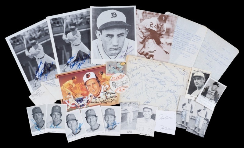 MISCELLANEOUS BASEBALL AUTOGRAPH GROUP OF 22