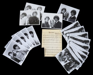 THE MOD SQUAD ANNOTATED ORIGINAL SCORE WITH 18 PROMOTIONAL PHOTOGRAPHS