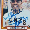 WILLIE MAYS SIGNED 1972 TOPPS CARD #49 - PSA - 3
