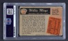 WILLIE MAYS SIGNED 1955 BOWMAN CARD #184 - PSA - 2