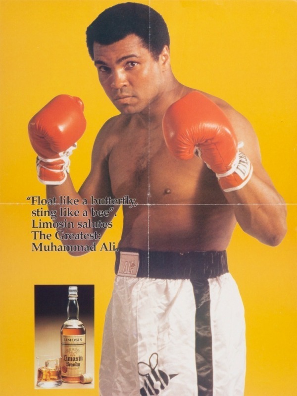 MUHAMMAD ALI LIMOSIN BRANDY POSTER