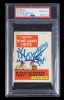 VIN SCULLY SIGNED 1955 BROOKLYN DODGERS HOME GAME SCHEDULE – PSA 10