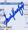 SANDY KOUFAX SIGNED 2022 “STATUE DAY” DODGERS FULL GAME TICKET - PSA 6 / AUTO 9 - ONE OF THREE - 2