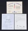 VIN SCULLY WHITE HOUSE U.S. FLAG PRESENTED BY RONALD REAGAN - 3
