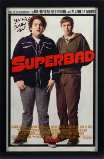 JONAH HILL SIGNED SUPERBAD POSTER