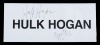 HULK HOGAN SIGNED PRESS CONFERENCE SIGN
