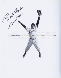 WILLIE MAYS SIGNED ALL CENTURY TEAM BOOK
