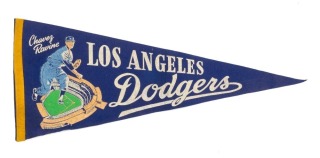 1960'S LOS ANGELES DODGERS DON DRYSDALE PENNANT