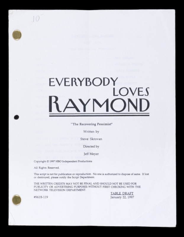 EVERYBODY LOVES RAYMOND SCRIPT