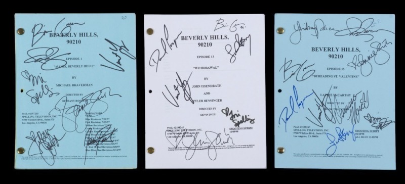 BEVERLY HILLS 90210 1997 & 1998 CAST SIGNED SCRIPTS