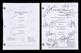 BEVERLY HILLS 90210 1999 & 2000 CAST SIGNED SCRIPTS