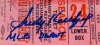 SANDY KOUFAX SIGNED & INSCRIBED MLB DEBUT 1955 MILWAUKEE BRAVES TICKET STUB - PSA 2 / AUTO 10 - 1 of 5 AND HIGHEST GRADED - ONLY AUTOGRAPHED TICKET - 2