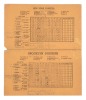 1947 WORLD SERIES SCORECARD - DODGERS vs. YANKEES - 2