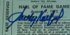 SANDY KOUFAX SIGNED 1972 MAJOR LEAGUE BASEBALL HALL OF FAME GAME TICKET STUB - PSA AUTHENTIC / AUTO 10 - ONLY ONE AUTOGRAPHED - 2