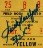 SANDY KOUFAX SIGNED AND "382 K's" INSCRIBED 1965 DODGERS TICKET STUB - PSA AUTHENTIC / AUTO 10 - ONE OF ONE - 2