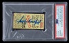 SANDY KOUFAX SIGNED 1955 BROOKLYN DODGERS 1ST STRIKEOUT AT EBBETS FIELD TICKET STUB - PSA AUTHENTIC / AUTO 10 - ONE OF ONE