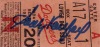 SANDY KOUFAX SIGNED 1957 BROOKLYN DODGERS LAST EBBETS FIELD APPEARANCE TICKET STUB - PSA AUTHENTIC / AUTO 10 - ONE OF ONE - 2