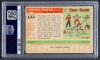 SANDY KOUFAX SIGNED AND "HOF 72" INSCRIBED 1955 TOPPS ROOKIE CARD - PSA 6 / AUTO 10 - ONE OF EIGHT - 3
