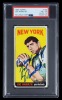 JOE NAMATH SIGNED AND "BROADWAY" INSCRIBED 1965 TOPPS FOOTBALL ROOKIE CARD - PSA 3.5 / AUTO 10