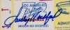SANDY KOUFAX SIGNED 1972 LOS ANGELES DODGERS JERSEY RETIREMENT TICKET STUB - PSA 4 / AUTO 10 - ONLY AUTOGRAPHED TICKET - 2
