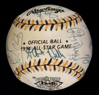 1994 ALL-STAR GAME AMERICAN LEAGUE TEAM SIGNED BASEBALL