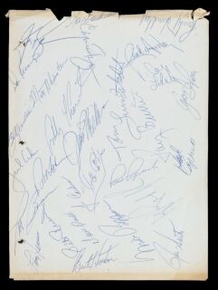 1973 CHICAGO CUBS TEAM SIGNED PAGE