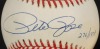 PETE ROSE SIGNED BASEBALL GROUP OF FOUR - 4