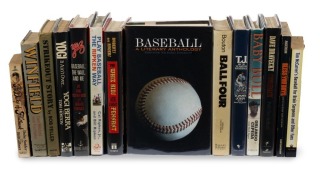 BASEBALL BIOGRAPHIES SIGNED BOOK GROUP of 12