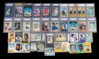 1980s & 1990s ROOKIES AND ALL-STARS GRADED AND RAW CARD GROUP OF 40